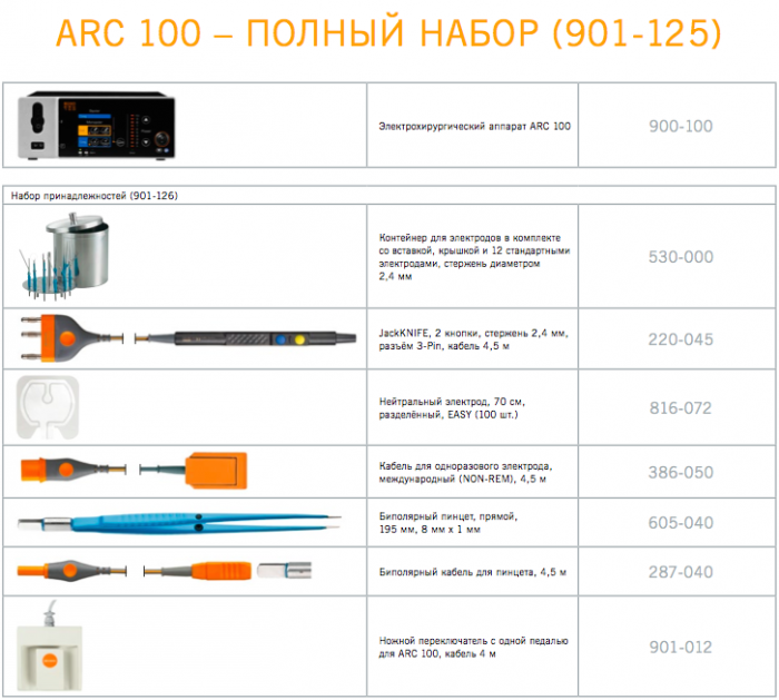 ARC 100 Монополярный электрохирургический аппарат