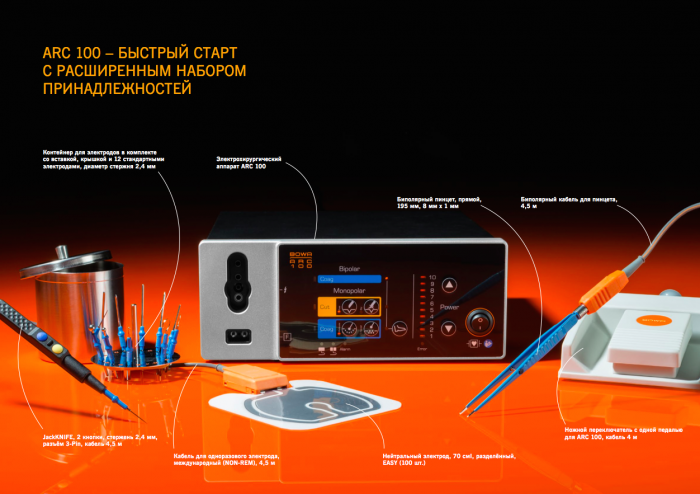 ARC 100 Монополярный электрохирургический аппарат