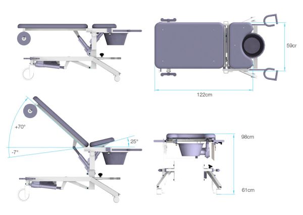 AFIA 4060 / 4062 Смотровое гинекологическое кресло